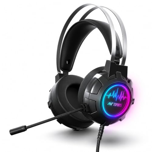 Ant Esports H950 Pro Wired Gaming Headset for PC, Xbox, PS4 & PS5, 7.1 USB Surround Sou…