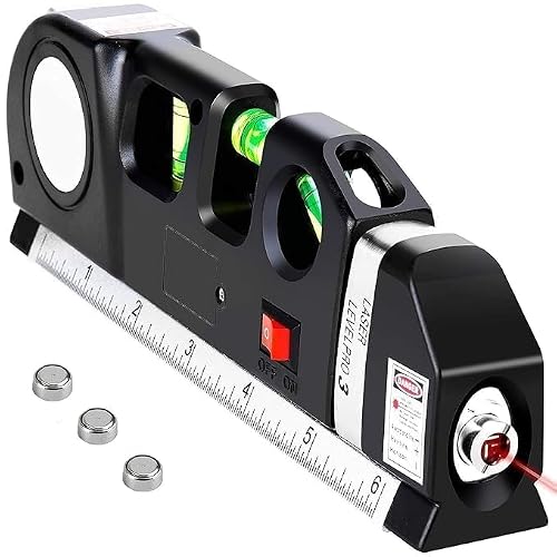 Zapsol Laser Level Tool with Built-In Spirit Level