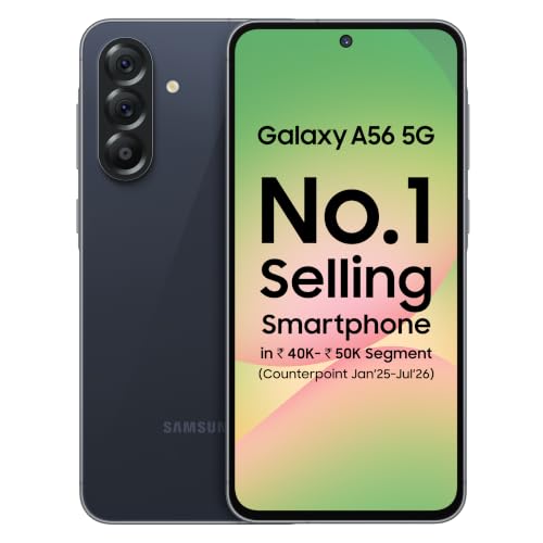 Samsung Galaxy A56 5G Mobile (Awesome Midnight Blue, 8GB, 128GB) | Segment Most Complet…