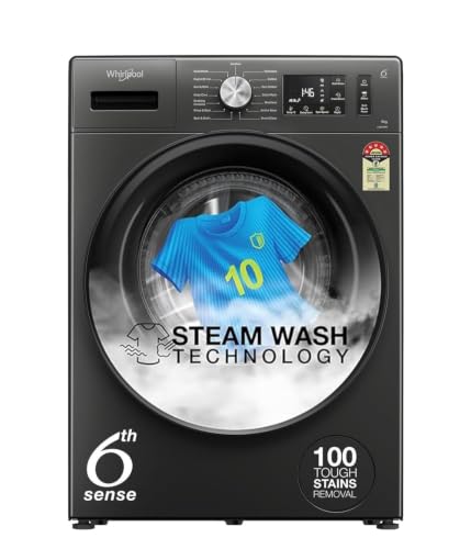 Whirlpool Smart Choice 9 Kg Steam Wash Technology 5 Star Inverter Front Load Fully Auto…