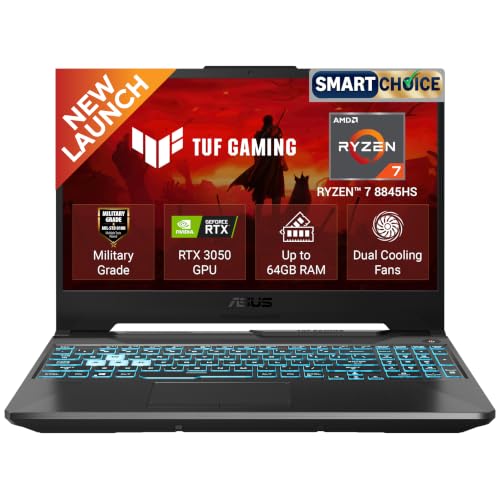 ASUS TUF A15 (2026),Smartchoice,AMD Ryzen 7 8845HS,RTX 3050,16GB RAM (Upgradeable Upto…