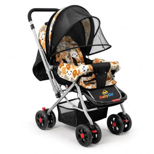 BabyGo Foldable Baby Stroller for Newborn, Infant & Toddler 0–3 Years | Lightweight Tra…