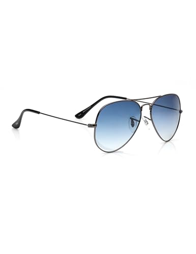 Fastrack Tees Blue Aviator Sunglasses for unisex