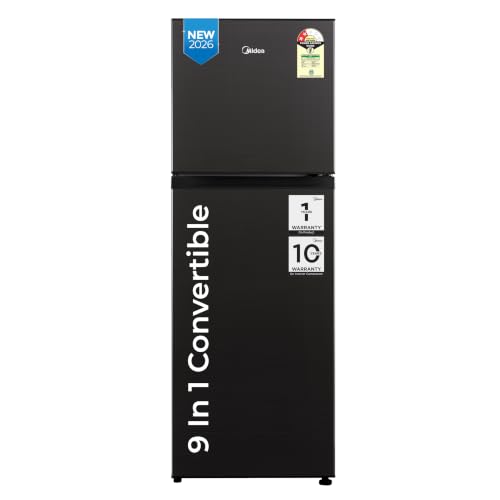 Midea 233L 2 Star Convertible 9-In-1 Inverter Compressor Frost Free Double Door Refrige…