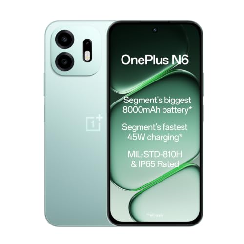 OnePlus N6 | 6GB+128GB | Fresh Mint | Segment's Biggest 8000mAh Battery | Segment's Fas…
