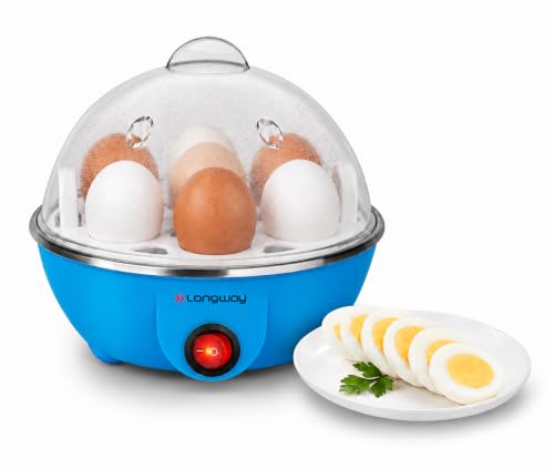 Longway Eggo 350 Watt Egg Boiler/Cooker for Steaming, Cooking & Boiling with 3 Boiling…