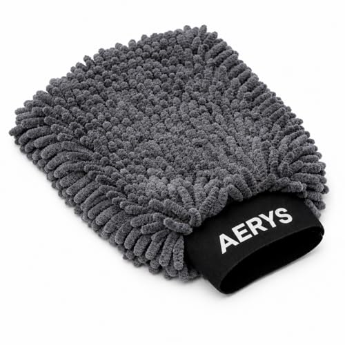 AERYS Chenille Microfiber Wash Mitt with 6 Month warrenty - Ultra Soft, Extra Plush, Du…