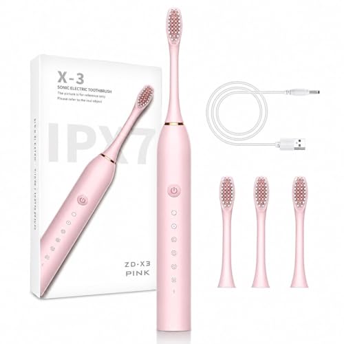 Cosmic Lite Sonic Electric Toothbrush | Waterproof Rechargeable Toothbrush with Replace…