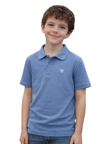 Lux Cozi Boy's Poly Cotton Solid Polo Tshirt_COZI_Boyz_5021_BABYBLU_75_1PC