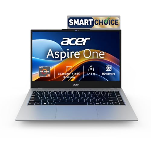 Acer Smartchoice Aspire One, AMD Ryzen 5-40,Office 2024 + M365 Basic, 8GB LPDDR5 RAM/ 5…