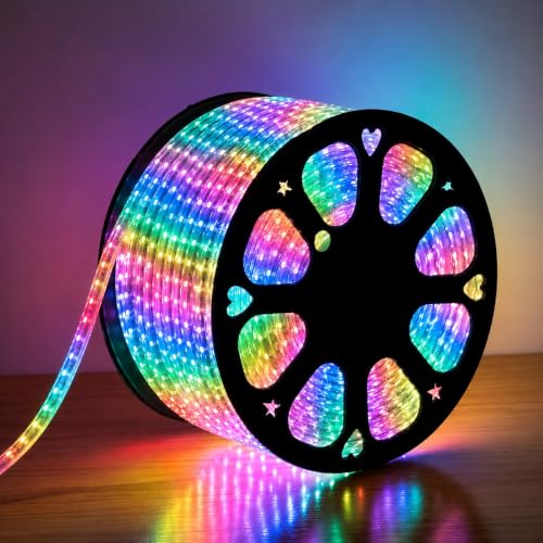 MoonlitDreams 20M LED Rope Light Waterproof Strip Light | Multi Flexible Cove Light for…