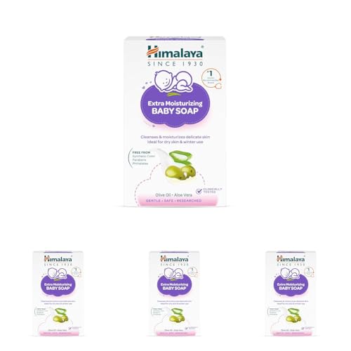 Himalaya Extra Moisturizing Baby Soap for Dry Skin | B3G1-125g Helps Lock In Moisture W…