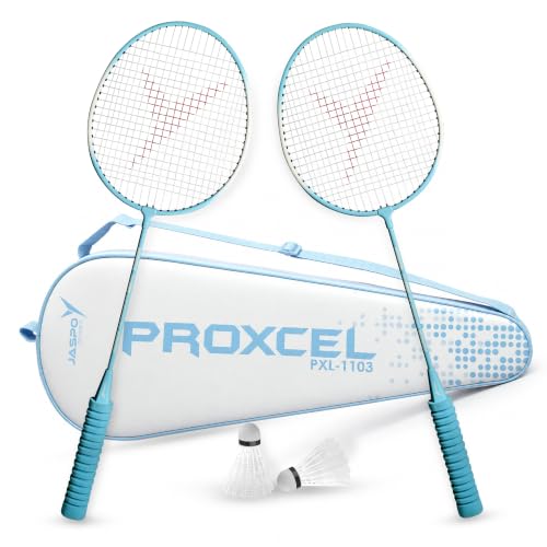 Jaspo Proxcel-1103 Badminton Kit |Steel Frame Racquets with Stable Flight Shuttlecocks…