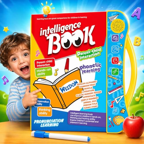 KWICKCLICK Intelligence Sound Book for Kids | Interactive Touch & Learn Educational Toy…