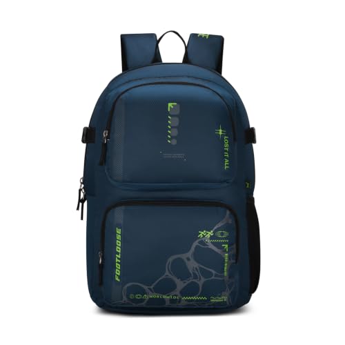 FOOTLOOSE by VIP Kinetic 30L Laptop Backpack (15.6"), 2 Compartments, Blue