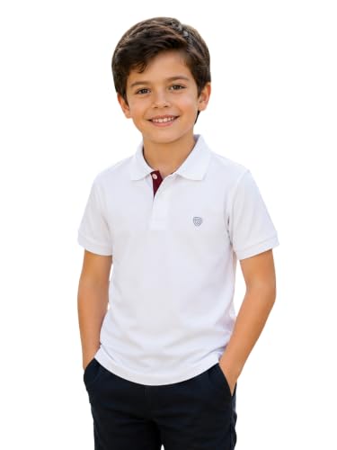 Lux Cozi Boy's Polycotton Polo T-Shirt_COZI_Boyz_6021_WH_70_1PC White