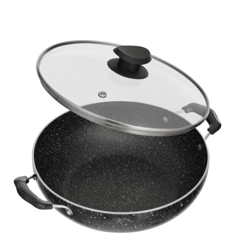 Lifelong Non-Stick Frying Kadai with Glass Lid | 2 Litre & 22 Cm | Induction and Gas Co…