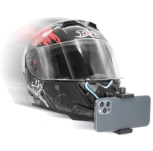 CQLEK Helmet Mobile Holder for Bike Riding, GoPro Mount Compatible Helmet Phone Holder…