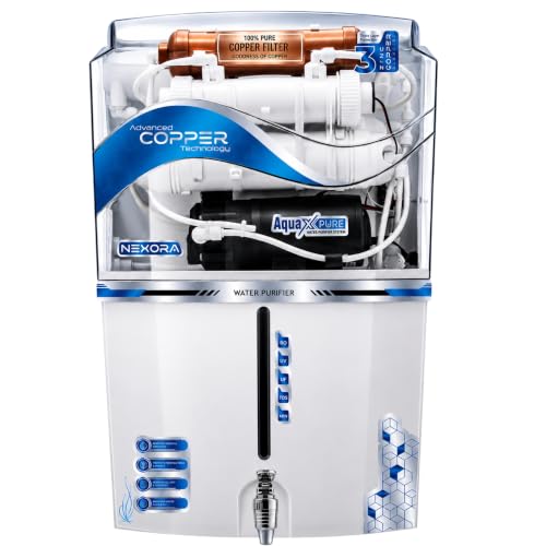 Aqua X Pure NEXORA RO Water Purifier | Advanced RO + UV + UF Purification | Copper & Zi…