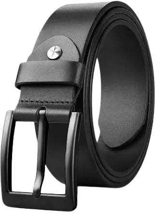 Elegant Genuine Leather Belt for Men, Stylish Waist Accessory for Professional, Casual…