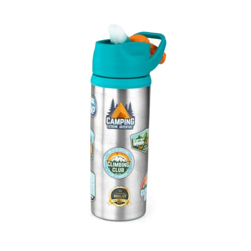 SPACE POLYCRAFT Stainless Steel 600 Sipper Water Bottle for kids & adults | Leakproof B…