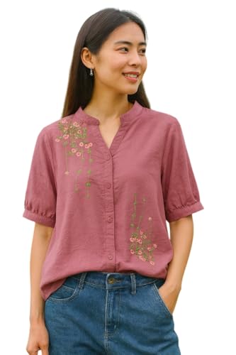 LITZO Shirts for Women - Korean Style Long Sleeve Button Down | Regular Fit Western Lat…
