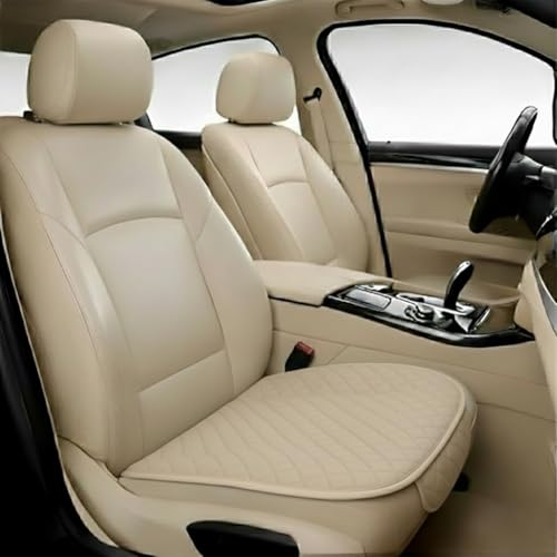 AIRCOMFIRT Universal Premium Italian Fabric Car Seat Cover Protector Set – Luxury Diamo…