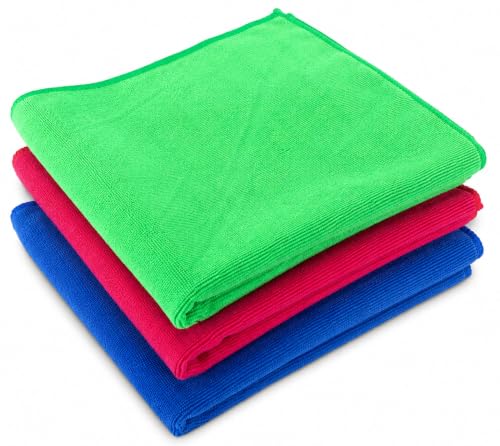 BENAVJI Microfiber Cleaning Cloth Pack of 3 | Ultra Soft Lint-Free Microfiber Towels |…