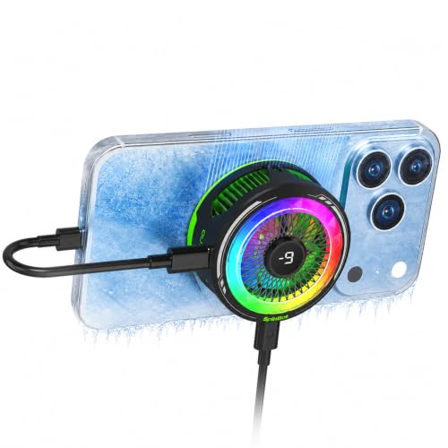 SpinBot IceDot Mag V2 Charge Magnetic Phone Cooler for Gaming | 20W Semiconductor Cooli…