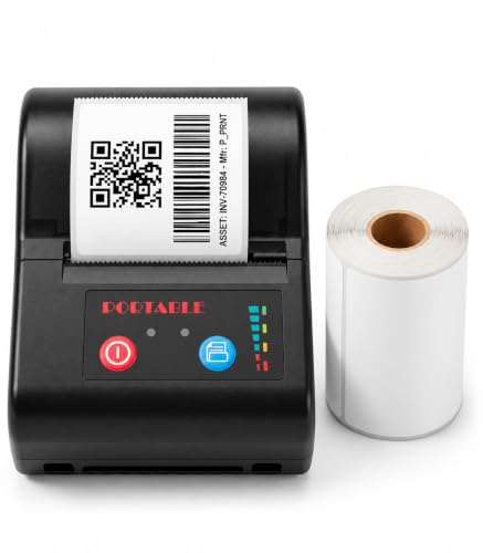 POSiFLOW Thermal Label Printer for Business Office Home | Inkless Thermal | Mobile, Des…