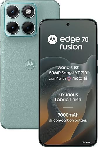 Motorola Edge 70 Fusion 5G (Pantone Blue Surf, 12GB RAM, 512GB Storage) | AI Features |…