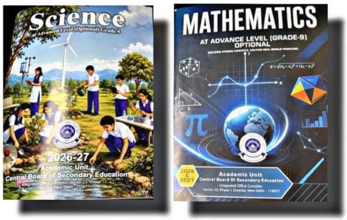 CBSE SCIENCE & MATHEMATICS AT ADVANCE LEVEL OPTIONAL GRADE -9 COMBO SET OF 2 BOOKS 2026…