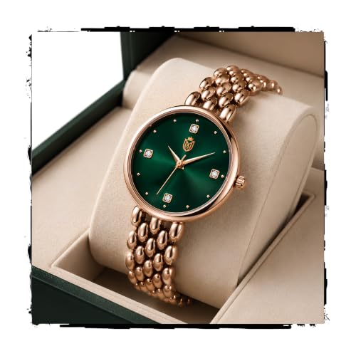 MOOVER Analog Watch for Women & Girls | Luxury Bracelet Style Ladies Wrist Watch | Crys…