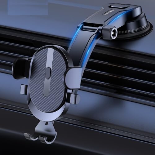 car Mobile Holder for Dashboard with 360 Degree Rotation Phone Holder in car with Quick…