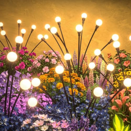 OBSYDIUM Garden Solar Light Outdoor Home Solar Powered Waterproof Plant Lights for Balc…