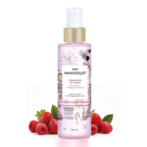 Nykaa Wanderlust Dreaming of Paris Travel-size Perfume Hair & Body Mist 100ml | Long-La…