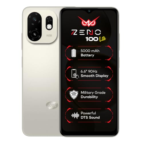 Zeno 100 Lite | UNISOC Octa-Core Processor | 2GB + 4GB RAM 64GB Storage | 5000mAh Batte…