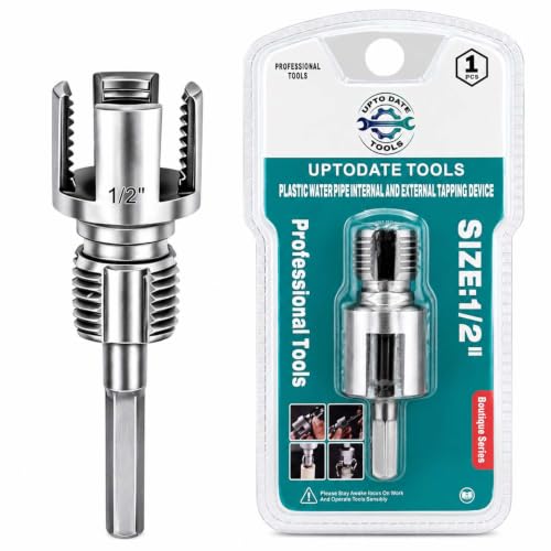UpToDateTools 1Pcs Pipe Thread Cutting Tool & PVC Pipe Threader Kit, Internal & Externa…