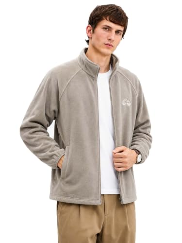 Lymio Men's Fleece Jacket | Lightweight Winter Wear | Full Sleeve Regular Fit | High Ne…