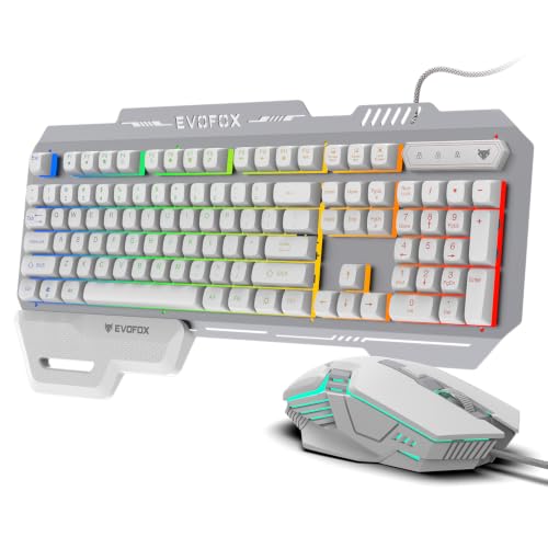 EvoFox Warhammer 2 Semi-Mechanical Gaming keyboard Mouse Combo Wired with Rainbow RGB E…
