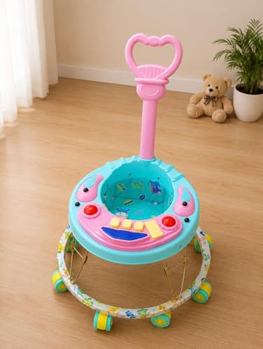 Craftsycub Baby Walker with Handle for Boys & Girls 6-14 Months, Baby Walker With Attra…