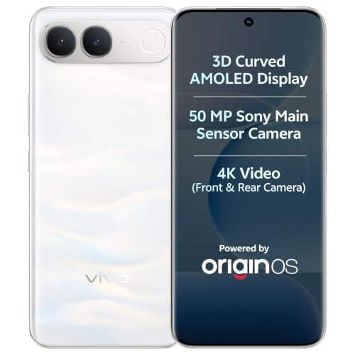 vivo S2 5G (Silk White, 8GB RAM, 128GB Storage) | 50MP Sony Camera | 4K Video | 7050 mA…