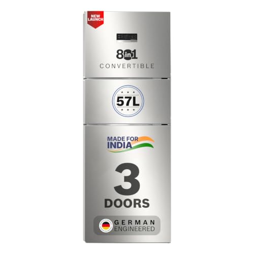 Bosch 302L, 3 Star, MaxFlex Convert Frost Free Triple Door Refrigerator | 8-in-1 Conver…