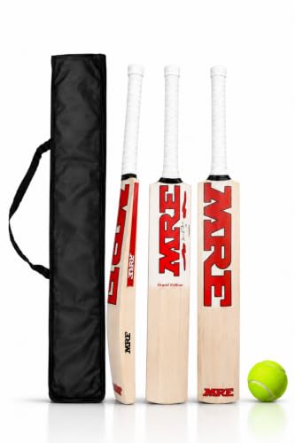 PrimeFk Himachal Willow Cricket Bat for Kids with Tennis Ball and Cover | Light Weight…
