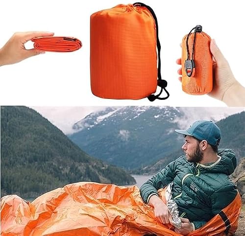 CHAVIR Emergency Sleeping Bag, Waterproof Thermal Bivy Sack, Lightweight Survival Blank…
