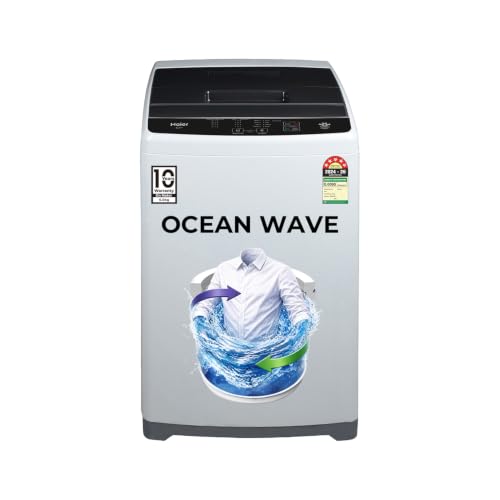 Haier Smart Choice 6 kg 5 Star Oceanus Wave Drum Washing Machine Fully Automatic Top Lo…