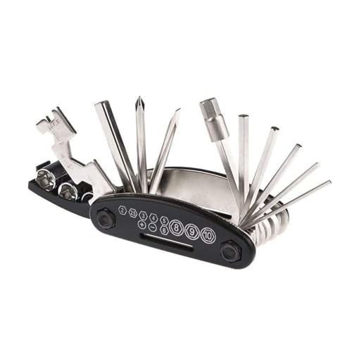 Qumilo 16-in-1 Bicycle Repair Tool Kit | 1 Year Brand Warranty | Foldable Multitool wit…