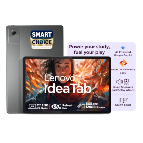 Lenovo Idea Tab (Smartchoice) | WiFi Only |11" 2.5K IPS Display |6GB RAM + 128GB ROM (E…