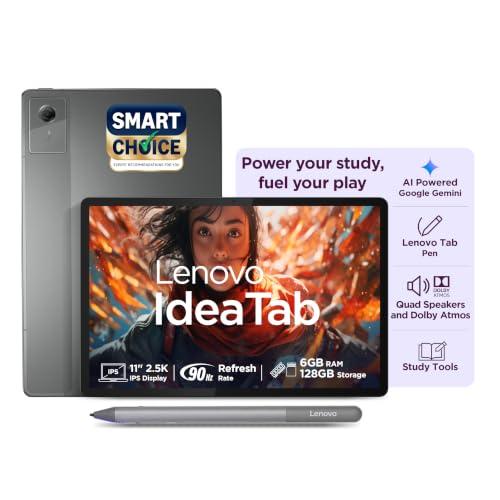 Lenovo Idea Tab (Smartchoice) with Tab Pen | WiFi Only |11" 2.5K IPS Display |6GB RAM +…