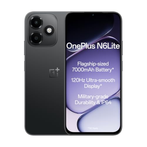 OnePlus N6 Lite | 4GB+64GB | Midnight Hype | Massive 7000mAh Long-Lasting Battery | 120…